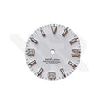 Field Watch Dial for Seiko Mod: Matte White with Silver 369 Indices