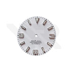 Field Watch Dial for Seiko Mod: Matte White with Silver 369 Indices
