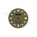 Seigaiha Japanese Wave Dial for Seiko Mod: Black with Gold Tone