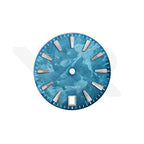 GS Shunbun Style Ocean Patina Dial for Seiko Mod: Silver GS Style Indices with 6h Date Window