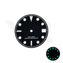 Afbeelding in Gallery-weergave laden, Blackbay Style Diver Dial for Seiko Mod: Matte Black
