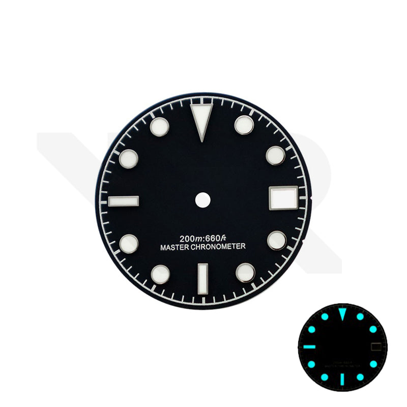 Blackbay Style Diver Dial for Seiko Mod: Matte Black