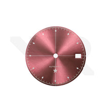 Cargar imagen en el visor de la galería, Simplicity Sunburst Dial for Seiko Mod: Metallic Rose with White Printing
