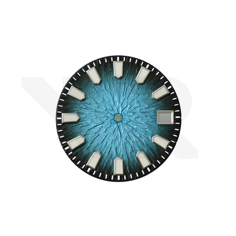 Ruptured Textured Dial for Seiko Mod: Blue