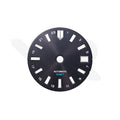 GMT Sunburst Black Dial for Seiko NH34 Mod: Silver GS Diver Indices