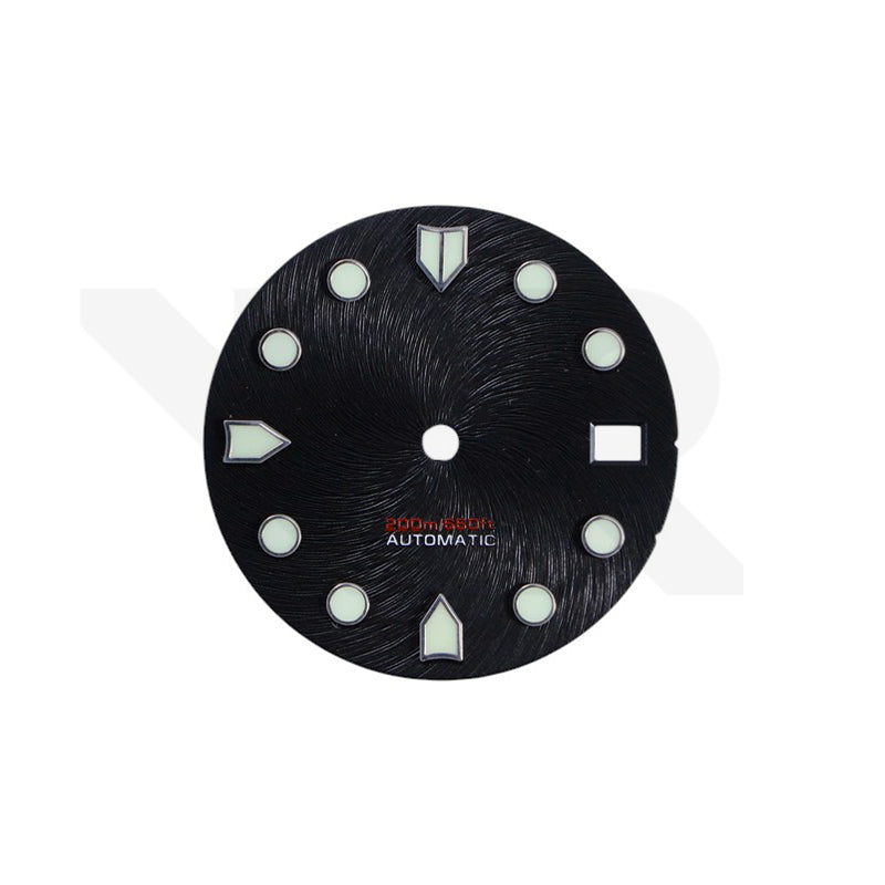 Gradient Finish Diver Dial for Seiko Mod: Black