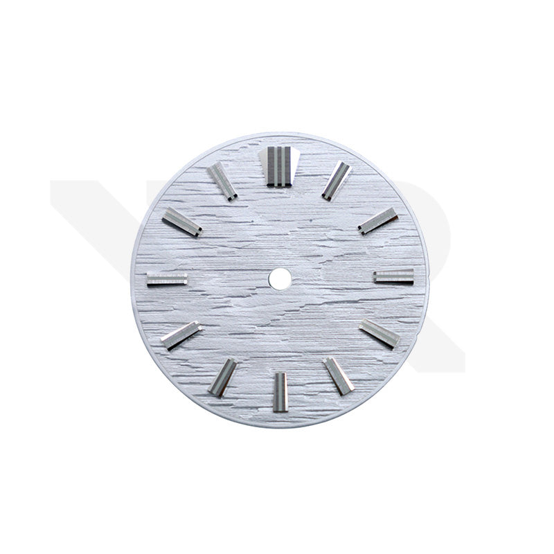 GS White Birch Style No Date Dial for Seiko Mod: Silver GS Style Indices