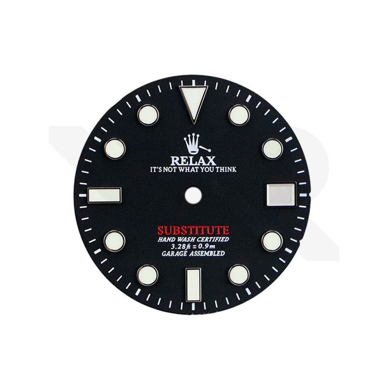 Relax Dial for Seiko Mod: Matte Black