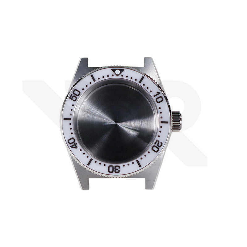 62MAS Gehäuseset für Seiko Mod: Weiße Keramiklünette im Seiko-Stil