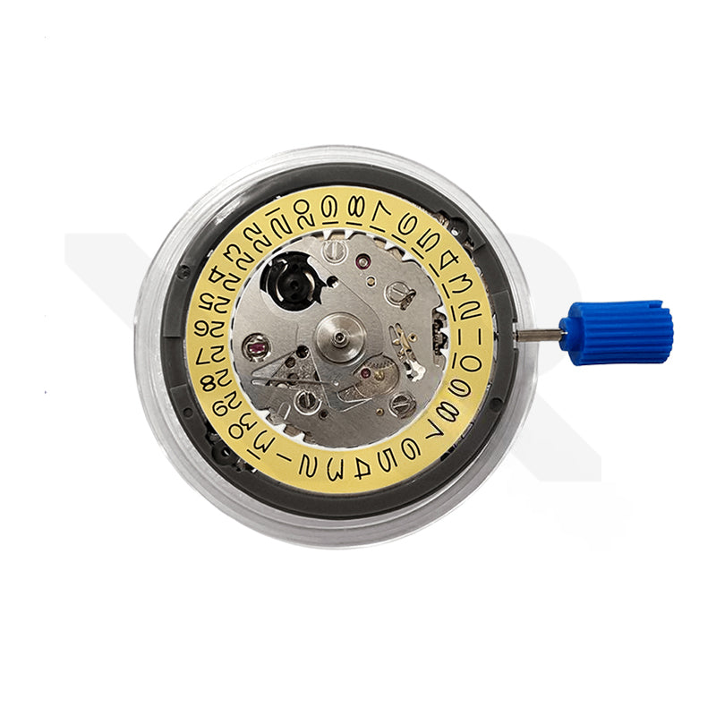 Seiko (SII) NH35A Automatikwerk (Gelbes Flaches 4-Zoll-Gehäuse)