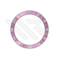 GMT Aluminium Sloped Bezel Insert for SKX/SRPD Seiko Mod - Pink