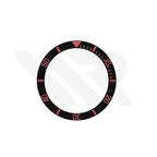 SUB Style Ceramic Sloped Bezel Insert for SKX/SRPD: Black/Red