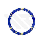 Ceramic Flat Bezel Inserts for SKX013 / SKX015 - Blue/Gold