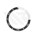 Ceramic Sloped Diver Bezel Insert for SKX / SRPD Seiko Mod: Black/White