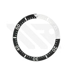 Ceramic Sloped Diver Bezel Insert for SKX / SRPD Seiko Mod: Black/White