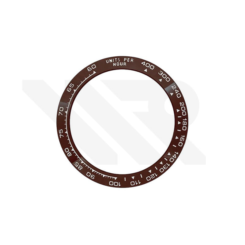 Daytona Style Replacement Ceramic Bezel Insert for 116500: Brown/White