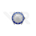 Sandblasted Silver SKX 3 O'clock Case Set for Seiko Mod: Smurf Submarine Diver Style