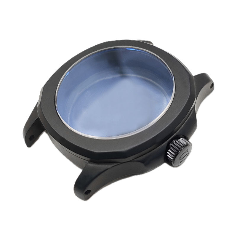 Nautilus Sandblasted Case Set for Seiko Mod: Black