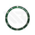 Resin Flat Bezel Insert for SKX/SRPD Seiko Mod: Green-Silver