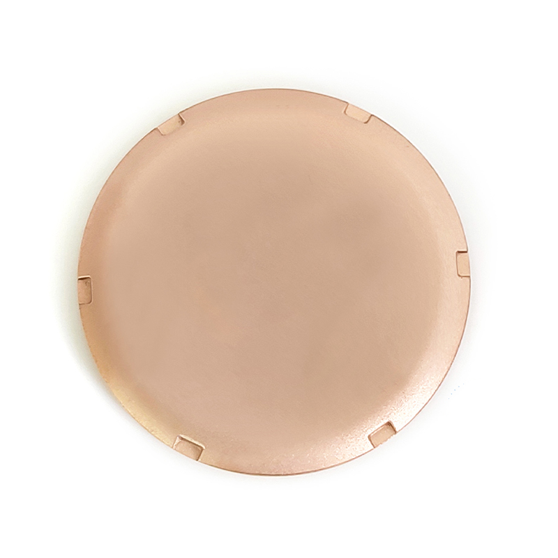 Sandgestrahlter Gehäuseboden aus roségoldenem Edelstahl für SKX / SRPD