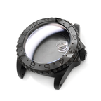 GMT Oyster Style Brushed Case Set for Seiko SKX / SRPD Mod: Black
