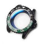 GMT Oyster Style Sandblasted Case Set for Seiko SKX / SRPD Mod: Black