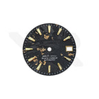 Goldfolien-Zifferblatt aus Kohlefaser für Seiko Mod - Goldene Indizes im Seiko-Stil