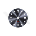 GMT Gray Sunburst Dial for Seiko NH34 Mod: Sub Style Silver Indices