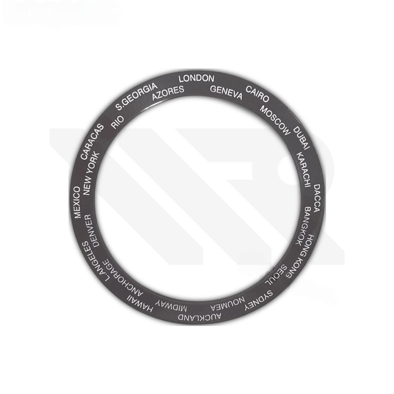 World Time Ceramic Sloped Bezel Inserts for SKX/SRPD