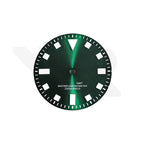 Pelagos Date GMT Thick Lume Indices Dial for NH34 Seiko Mod: Sunburst Green