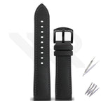Nylon Silicone Diver Strap for Seiko 5 Street Fighter Prospex Series - Black Black