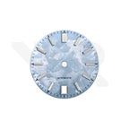 GS Shunbun Style Icy Blue Dial for Seiko Mod: Silver GS Style Indices with 6h Date Window