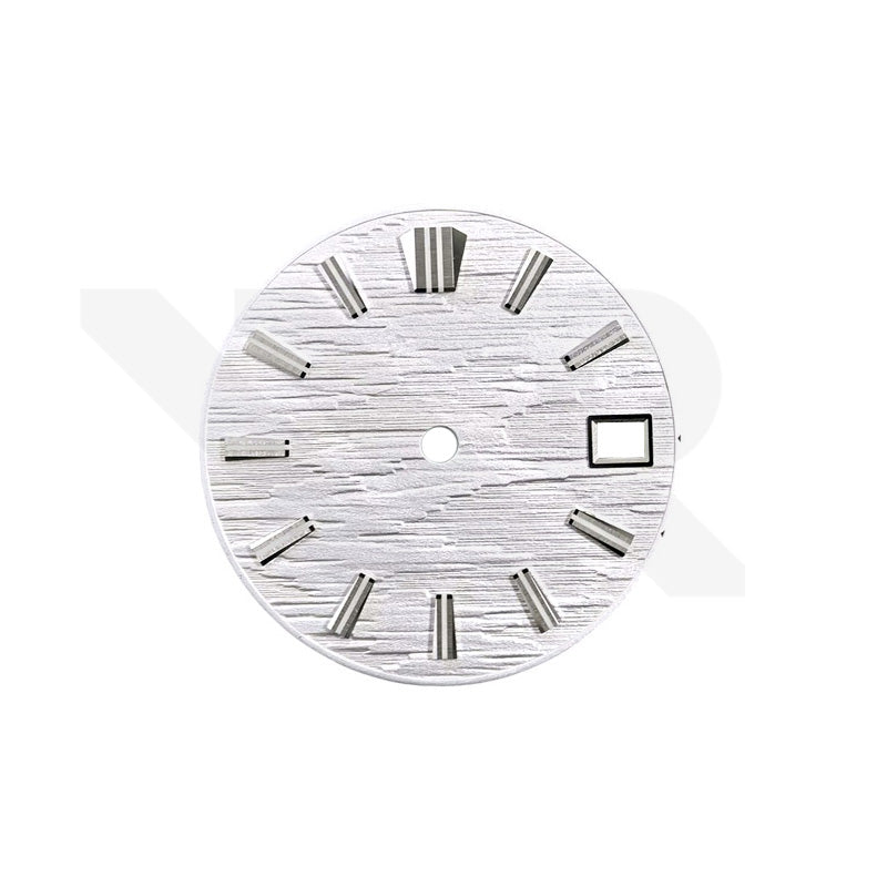 GS White Birch Style Dial for Seiko Mod: Silver GS Style Indices