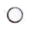 Blue Ceramic Sloped 38mm Bezel Insert Compatible with Omega Seamaster: Blue-Rose Gold