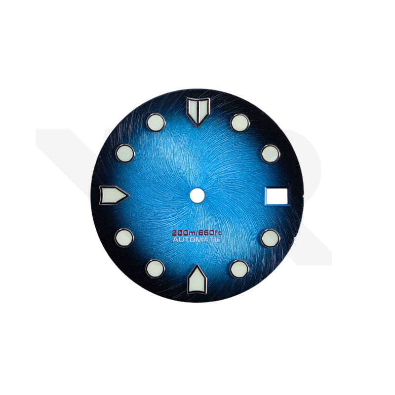 Gradient Finish Diver Dial for Seiko Mod: Blue Fume