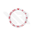 GMT-24 Ceramic Sloped Bezel Insert for SKX/SRPD - White/Red