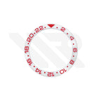 GMT-24 Ceramic Sloped Bezel Insert for SKX/SRPD - White/Red