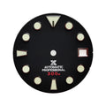 Matte Black Sumo Style Diver Dial for Seiko Mod: Silver Sumo Indices