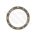 Hydro Style Ceramic Sloped Bezel Insert for SKX/SRPD - Grey/Gold