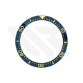 Ceramic Flat Bezel Inserts for SKX013 / SKX015 - Navy/Gold