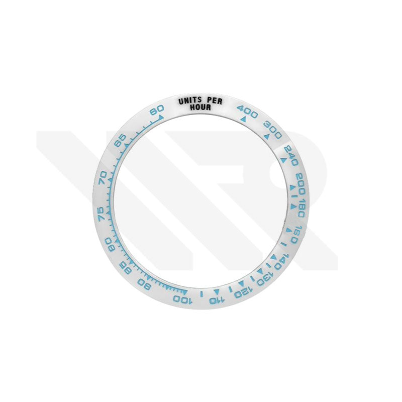 Daytona Style Replacement Ceramic Bezel Insert for 116500: White/Blue