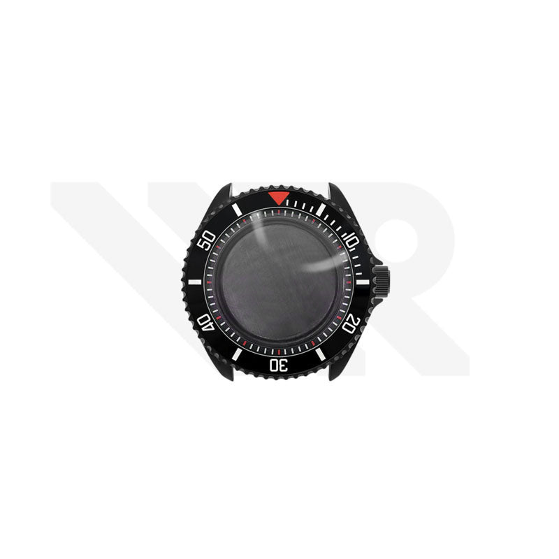Sandblasted Black SKX 3 O'clock Case Set for Seiko Mod: Blackbay Style