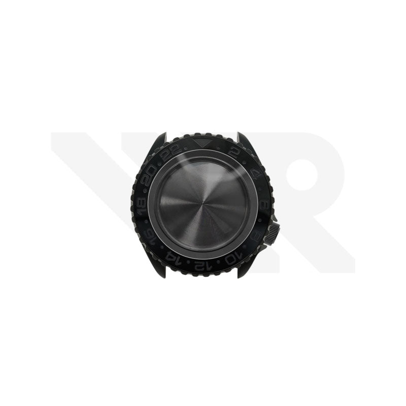 Sandblasted Black SKX Case Set for Seiko Mod: Stealth GMT Master Style