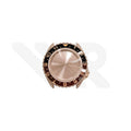 Sandblasted Rose Gold SKX Case Set for Seiko Mod: Root Beer Dual Time GMT Style