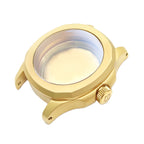 Nautilus sandgestrahltes Gehäuse-Set für Seiko Mod: Gold