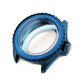 SKX Sandblasted Case Set for Seiko Mod: Blue (3 o'clock)
