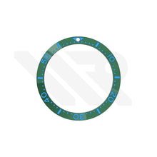 Afbeelding in Gallery-weergave laden, Seiko Style Diver Ceramic Flat Bezel Insert for SKX / SRPD - Green-Blue
