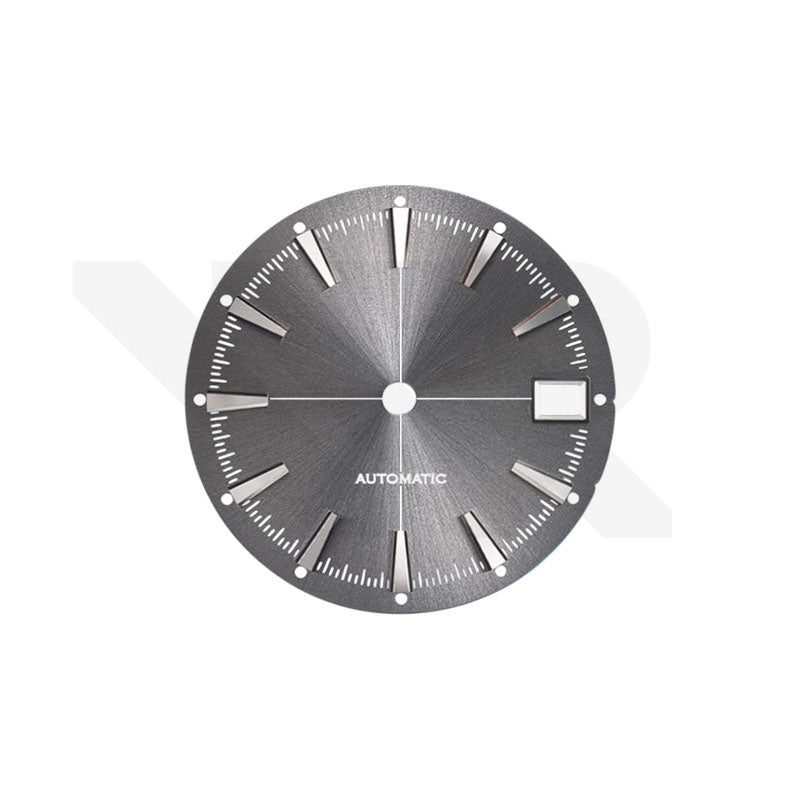 Gentleman-Zifferblatt mit Sonnenschliff für Seiko Modell: Grau