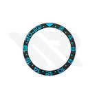 Carbon Grain GMT-24 Ceramic Sloped Bezel Insert for SKX007 / SKX009 / SRPD - Black/Cyan