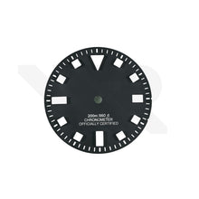 Load image into Gallery viewer, Pelagos Date Thick Lume Indices Dial for Seiko Mod: Matte Black
